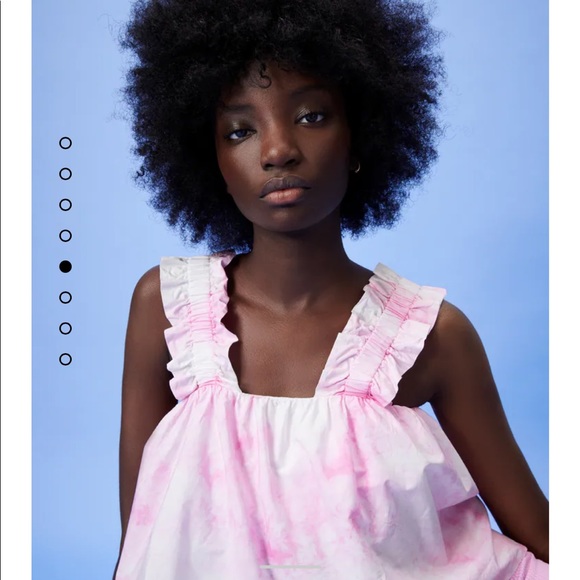 Zara | Tops | Zara Tie Dye Poplin Top 